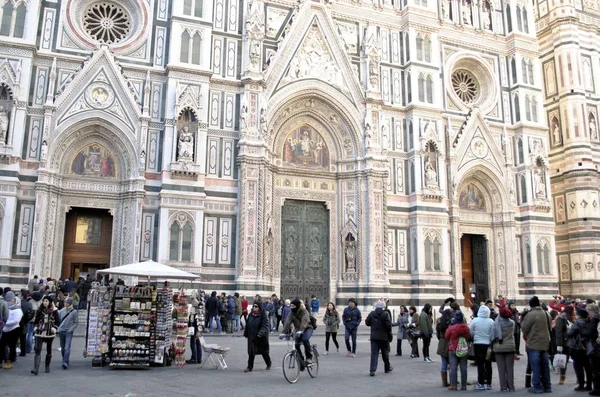Firenze Régi Olasz Város Középkori Épületek Városi Panoráma Gyönyörű Városkép — Stock Fotó