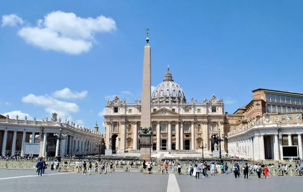Vatican City Italy Church Buildings Windows Panorama Cityscape Monument Blue — Stock Photo, Image