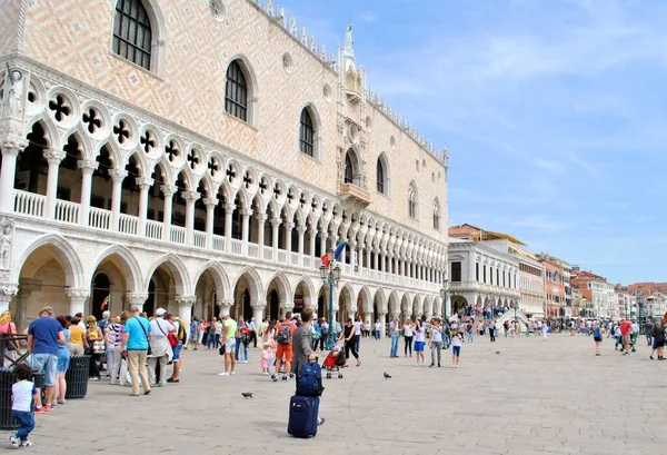 Régi Olasz Város Velence Ősi Nagy Csatorna Antik Építészet Palota — Stock Fotó