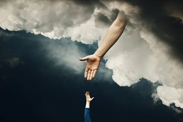 God Hand from Heaven — Stock Photo, Image