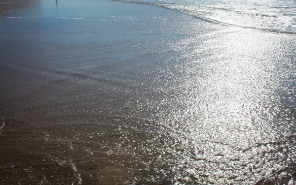 Bela vista da água em Pomponio State Beach, Cabrillo Highway, Califórnia — Fotografia de Stock