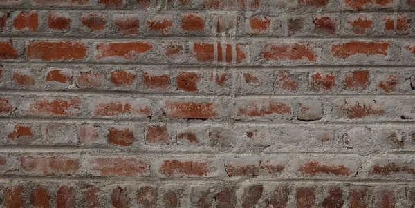 Vista do trabalho de tijolo feito para uma parede em um edifício em construção — Fotografia de Stock
