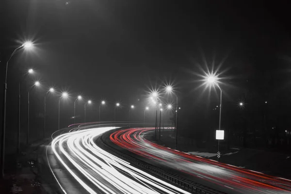 City long exposure light — Stock Photo, Image