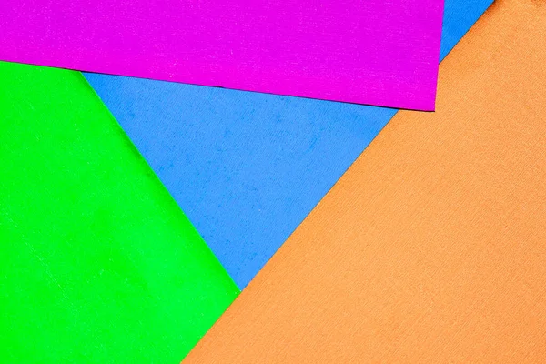 Fondo Cartón Brillante Multicolor Agujas Arte Infantil Hechas Mano Naranja — Foto de Stock