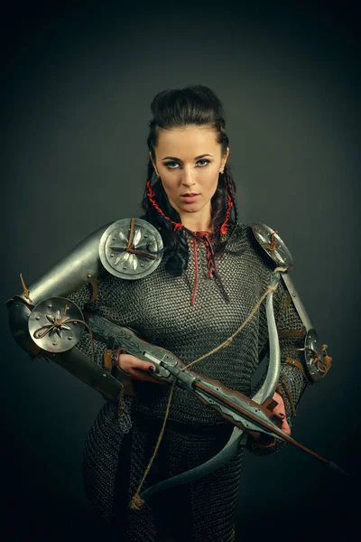Середньовічні дівчина лицар — стокове фото