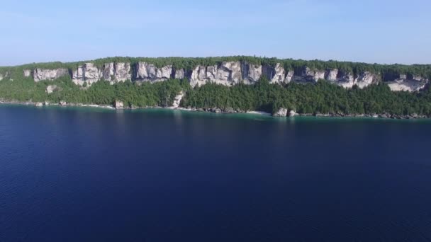 Ontario Daki Bruce Yarımadası Nın Güzel Manzarası Dan Izlendi — Stok video