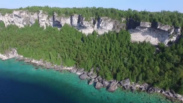 Pristine Crystal Clear Waters Lake Huron Georgian Bay Summer — Stock Video