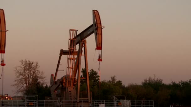 油ポンプ 石油産業機器 — ストック動画
