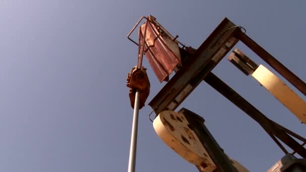 Bomba Aceite Equipos Industria Petrolera — Vídeo de stock