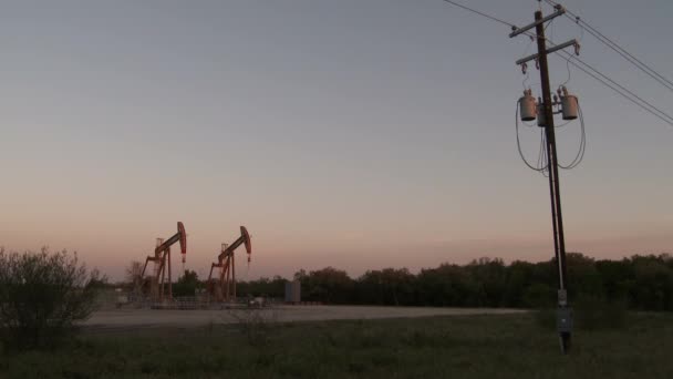 石油泵 石油工业设备 — 图库视频影像
