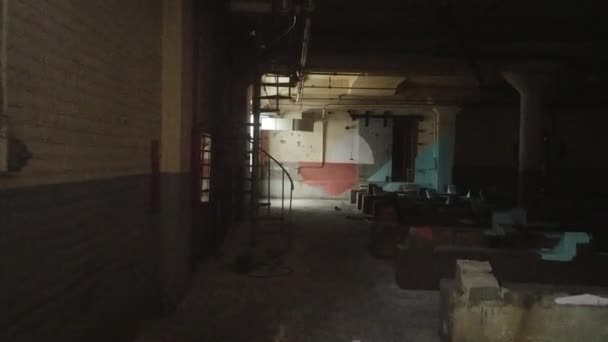 Wnętrze Opuszczonego Domu Tle — Wideo stockowe