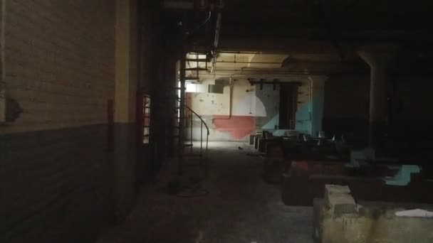 Interior Casa Abandonada Fondo — Vídeo de stock