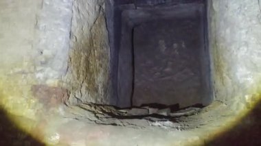 Yakma fırınının bacası kapatıldıktan sonra görülüyor.