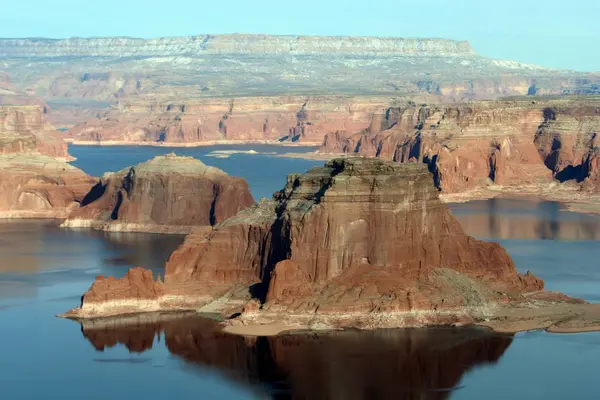 Vistas Avião Formações Rochosas Buttes Lake Powell Perto Page — Fotografia de Stock