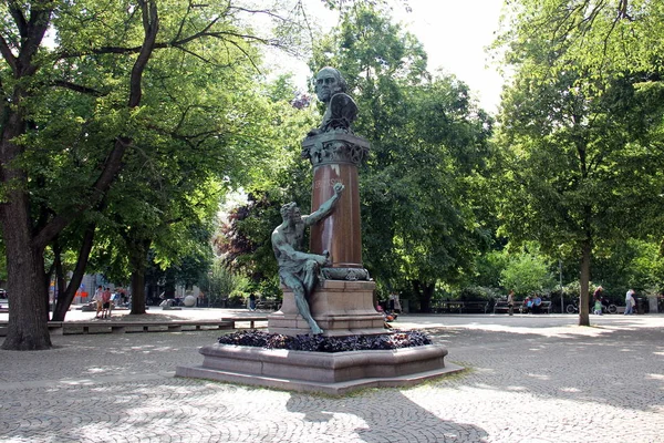 Statue Commémorative John Ericsson Nybroviken Stockholm Suède — Photo