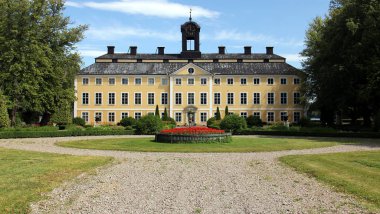 Sturefors Castle outside Linkoping, built in 15th-18th centuries, owned by Count Bielke, by the lake Arlangen, Ostergotland, Sweden clipart