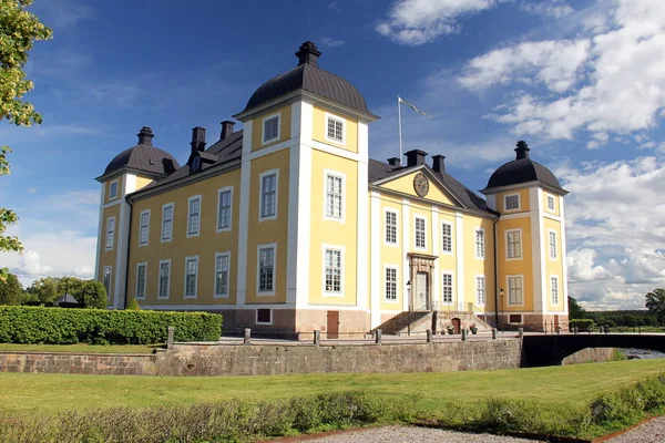 Castello Stromsholm Palazzo Barocco Reale Isola Nel Fiume Kolbacksan All — Foto Stock