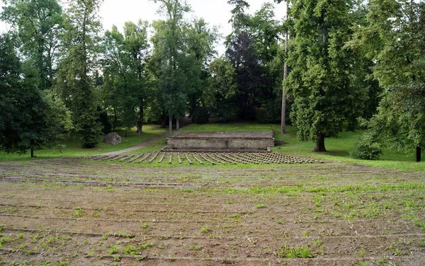 Abandoned open air theater in the woods, Litomysl, Czech Republic