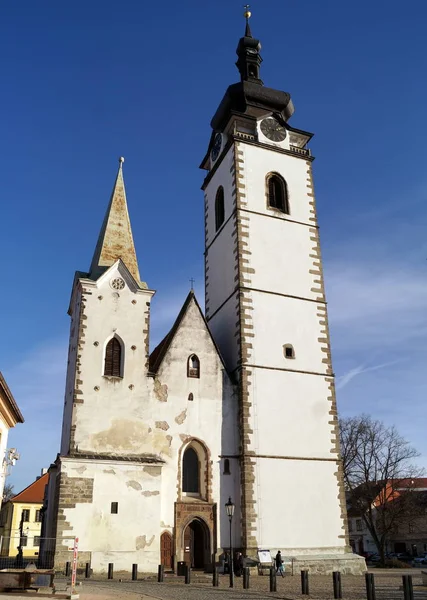 Kościół Narodzenia Nmp Pisek Czechy Grudnia 2019 — Zdjęcie stockowe