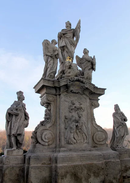 Statue Wenceslas Terrace Jesuit College Kutna Hora Czech Republic January — 스톡 사진