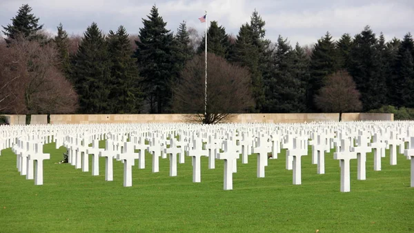 Henri Chapelle American Cemetery Wwii Memorial Clouse Wallonia Belgium December — ストック写真