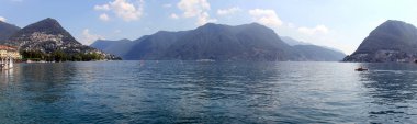 Göl ve kasaba Lugano, İsviçre