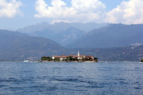 Isola Dei Pescatori Maggiore Egyik Borromean Szigete Isola Dei Pescatori — Stock Fotó