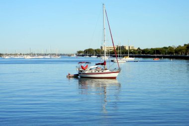 Sheepshead Körfezi 'nde akşam erken saatlerde, Brooklyn, New York, ABD - 11 Eylül 2010