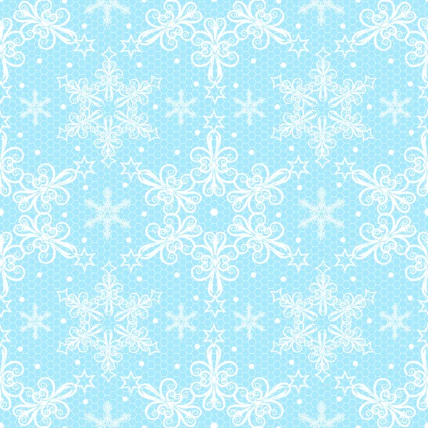 Patrón de encaje de Navidad — Vector de stock