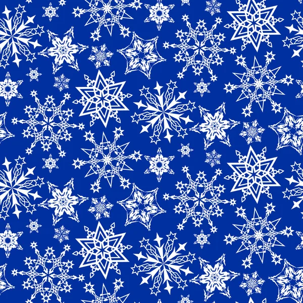 Muster aus Schneeflocken — Stockvektor