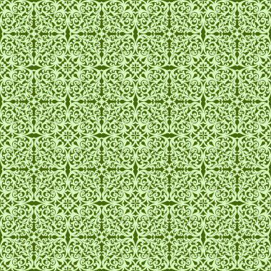Dekoratif yeşil desen