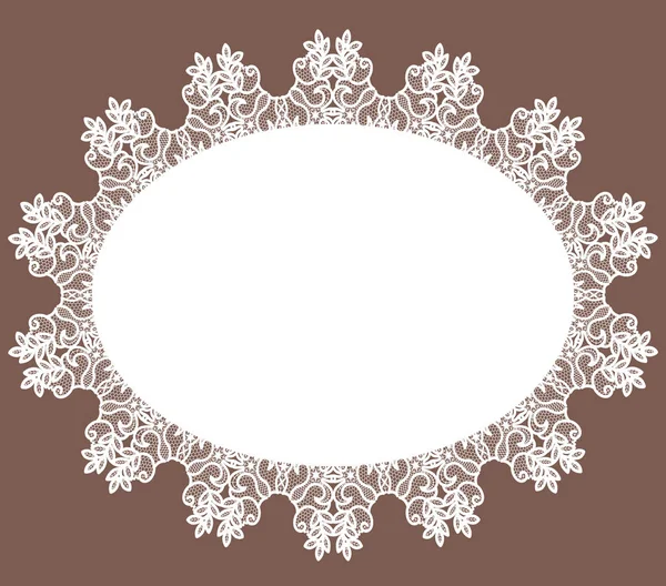 White lace napkin — Stock Vector