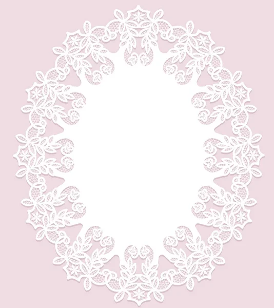 Napkin with lace — Stock Vector