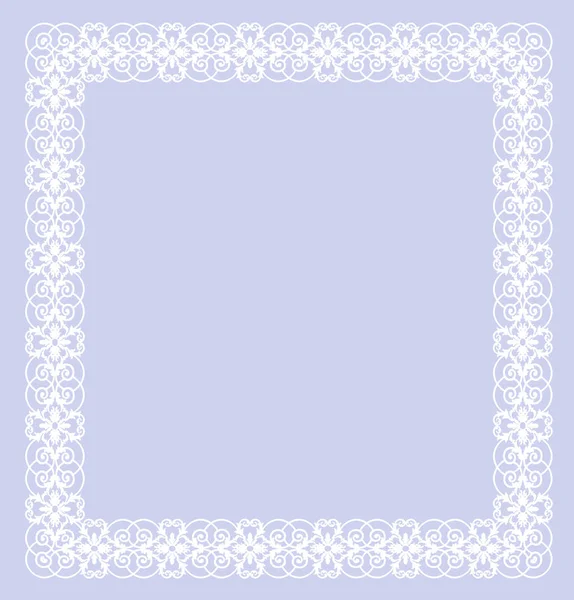Тонкая белая рамка — стоковый вектор