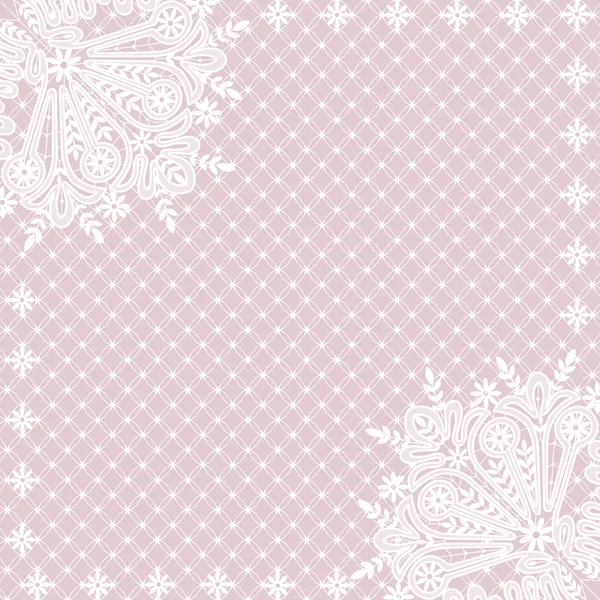 White lace background — Stock Vector