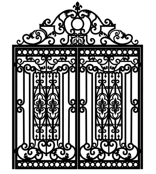 Forged iron gate