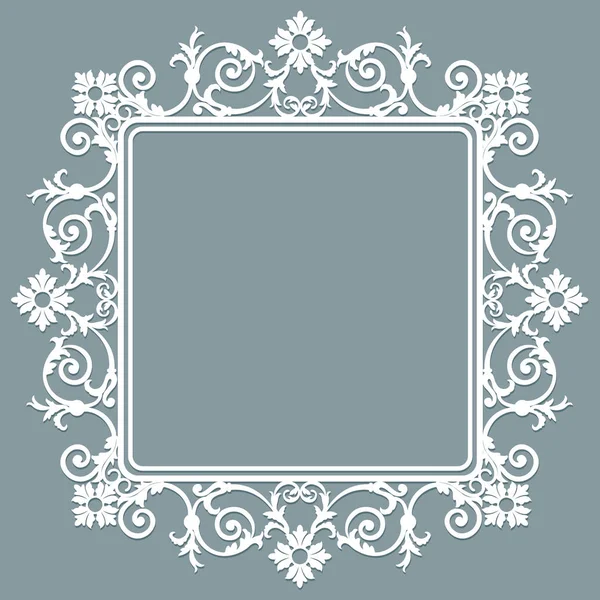 White openwork frame — Stock Vector