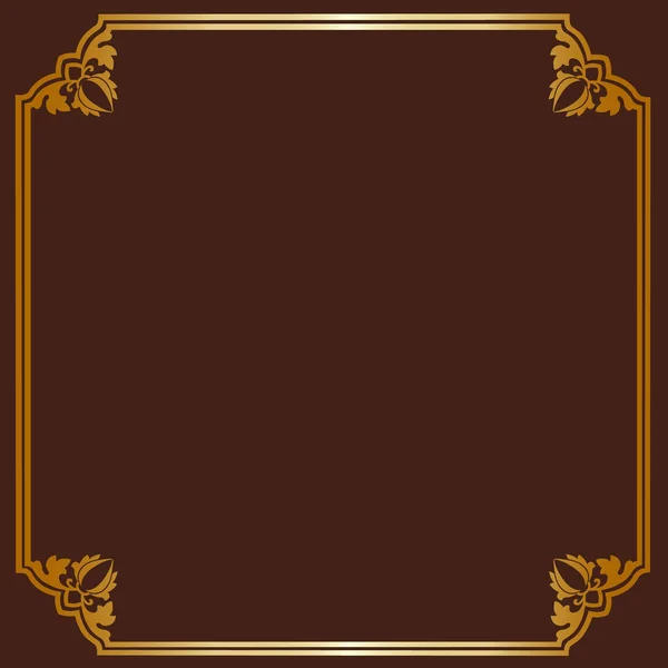 Vintage gouden frame — Stockvector