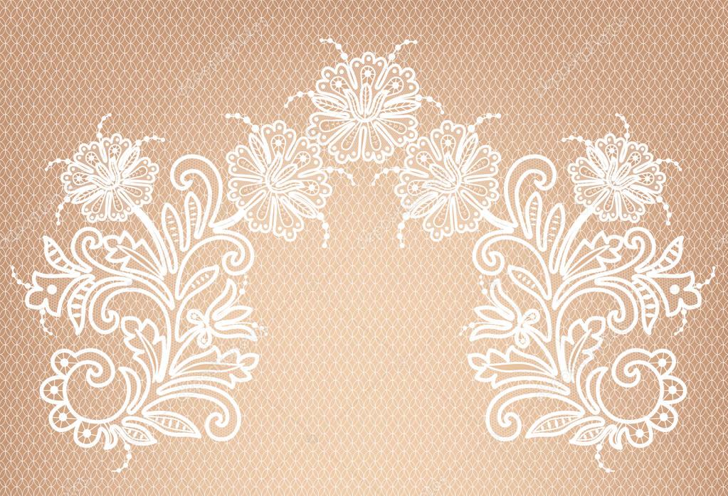 white lace background