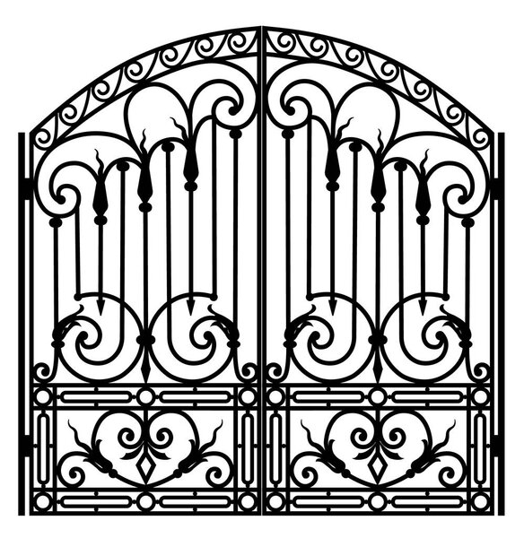 Forged iron gate