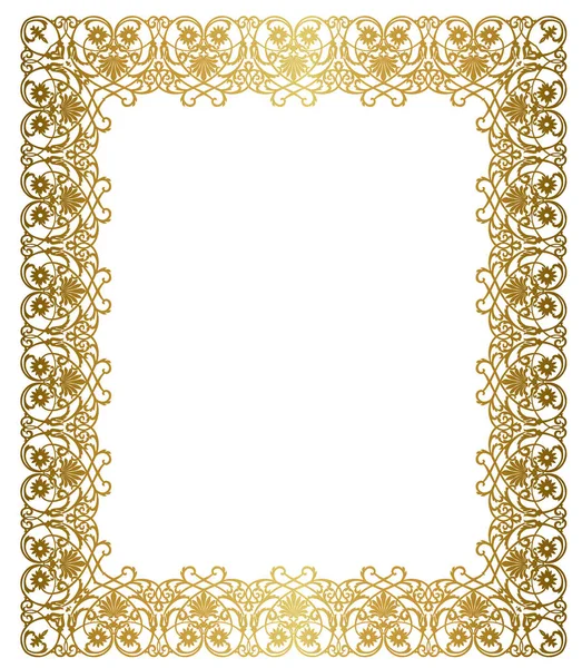 Elegant gold frame — Stock Vector