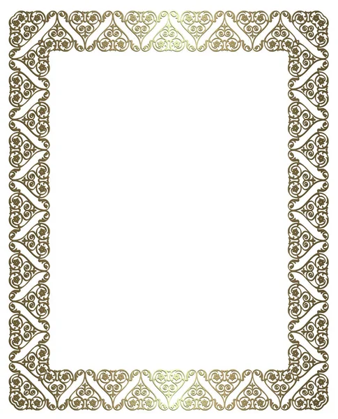 典雅的金框 — 图库矢量图片