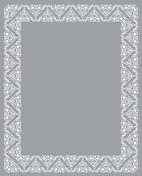 Cadre blanc délicat — Image vectorielle
