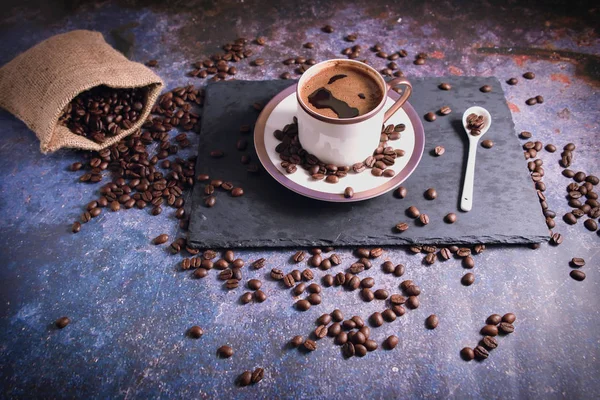 위에서 갈색의 커피와 터키식 — 스톡 사진