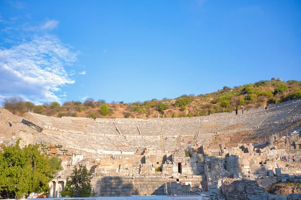 古代都市エペソ劇場 セルクク イズミル トルコ — ストック写真