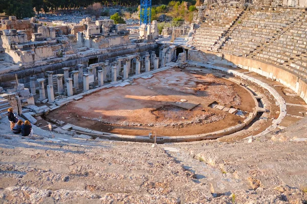 古代都市エペソ劇場 セルクク イズミル トルコ — ストック写真