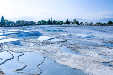 Pamukkale geçişleri Denizli, Türkiye 'de.