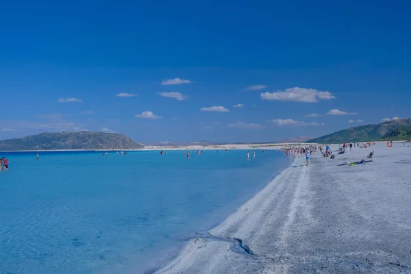 Lago Salda Salda Lago Cráter Tamaño Mediano Suroeste Turquía Burdur — Foto de Stock