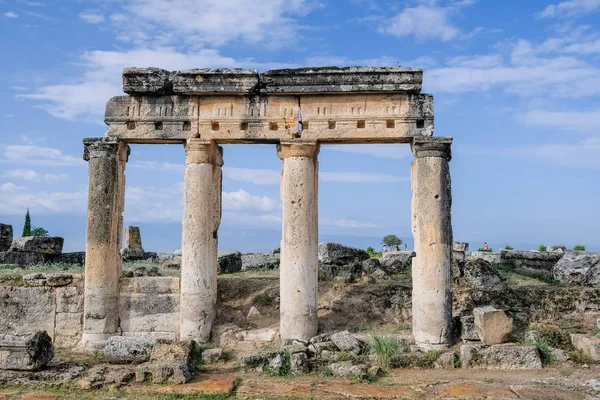 Tumbas Romanas Gladiador Encontradas Ruinas Antiguas Ciudad Hierápolis Pamukkale Denizli —  Fotos de Stock