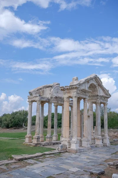 Afrodisias Afrodisias Antica Città Karacasu Aydin Turchia Tetrapylon Porta Afrodisia — Foto Stock